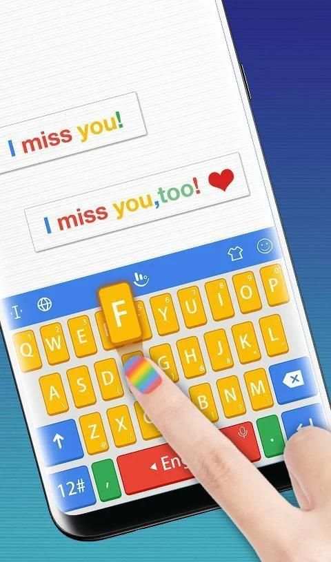 Anime Yellow Keyboard Theme For Googlle Cartoon screenshot 5