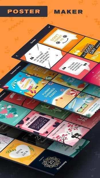 Poster Maker – Canvas, Add Text to Photos, Over स्क्रीनशॉट 8