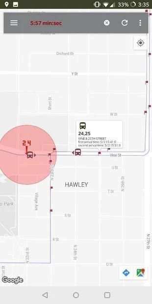 My Bus Tracker: Real time bus tracking application screenshot 3