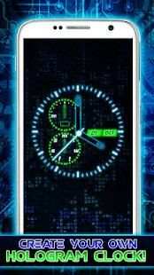 Hologram Simulator Clock LWP скриншот 7