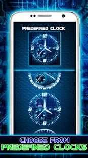 Hologram Simulator Clock LWP screenshot 1