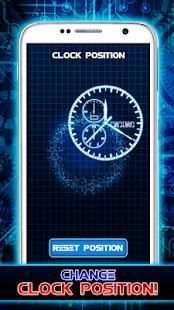 Hologram Simulator Clock LWP screenshot 2