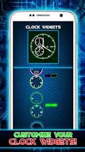 Hologram Simulator Clock LWP screenshot 3