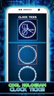 Hologram Simulator Clock LWP скриншот 4