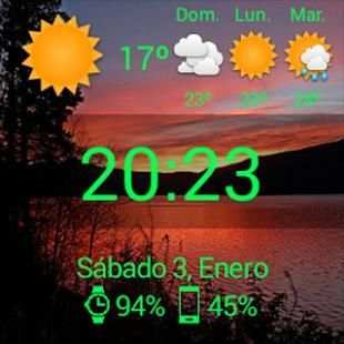 Beautiful Weather Watch Face screenshot 1
