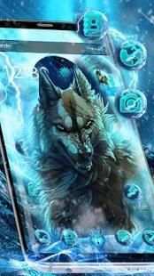 Icy Thunder Wolf Theme screenshot 3