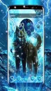 Icy Thunder Wolf Theme screenshot 4