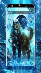 Tema Icy Thunder Wolf screenshot 4