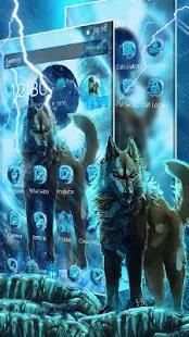Icy Thunder Wolf Theme screenshot 2