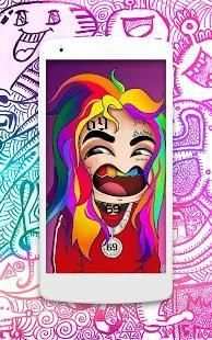 6IX9INE RAP Wallpapers HD स्क्रीनशॉट 1