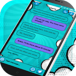 ikon SMS Comic Message Pro Wow Theme