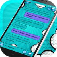 SMS Comic Message Pro Wow Theme
