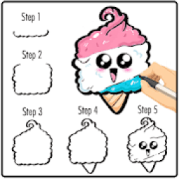 Kawaii Drawing Easy : How to Draw Step By Step आइकन