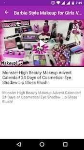 Barbie Style Makeup for Girls Video - Makeup Salon screenshot 1