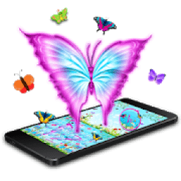 3D Glitter Butterfly Keyboard icon
