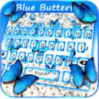 Blue Spring Butterfly Keyboard theme on 9Apps