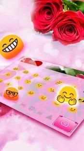 Love Rose Keyboard Theme screenshot 1
