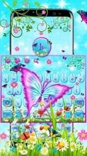 3D Glitter Butterfly Keyboard screenshot 3