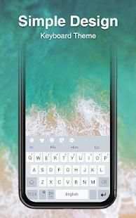 Simple Design Keyboard Theme screenshot 1