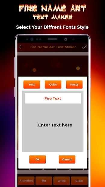 Fire Name Art Text Maker screenshot 2