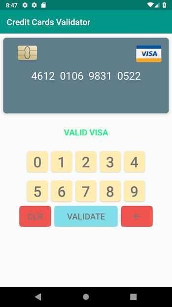 Credit Card Validator screenshot 1