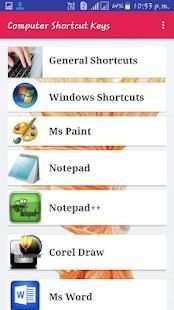 Computer Shortcut keys screenshot 13