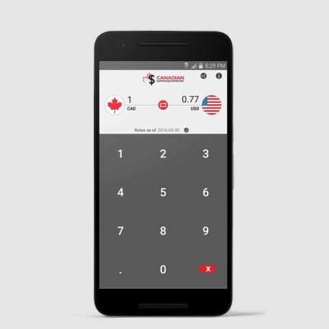 Canadian Currency Converter screenshot 2