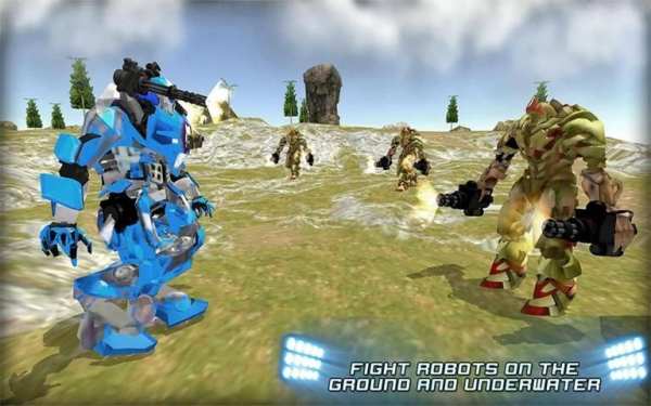Futuristic Robo Shark : Robot Transformation Game screenshot 11