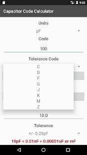 Capacitor Code Calculator screenshot 2