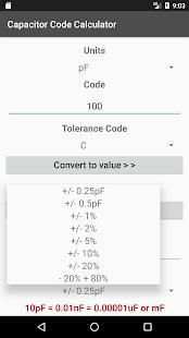 Capacitor Code Calculator screenshot 1