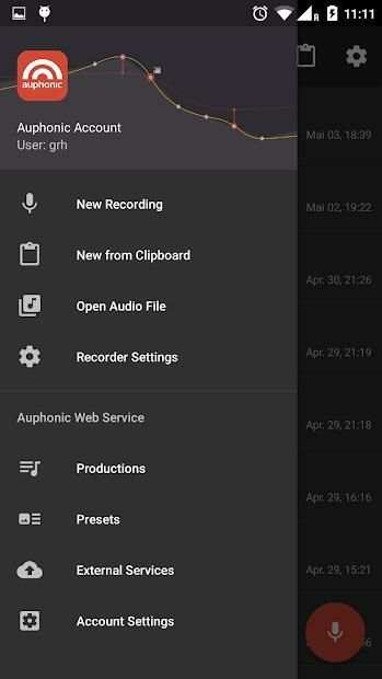 Auphonic Edit screenshot 2