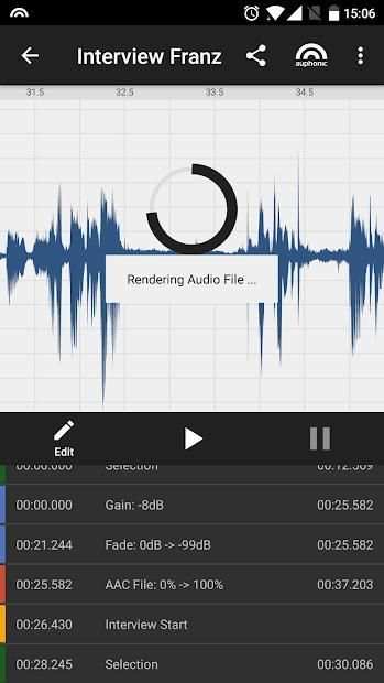 Auphonic Edit screenshot 4
