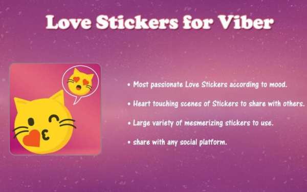 Love Stickers for Viber скриншот 2