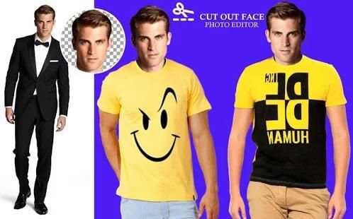 Man Stylish T-Shirt Dual Suit Photo Editor 5 تصوير الشاشة