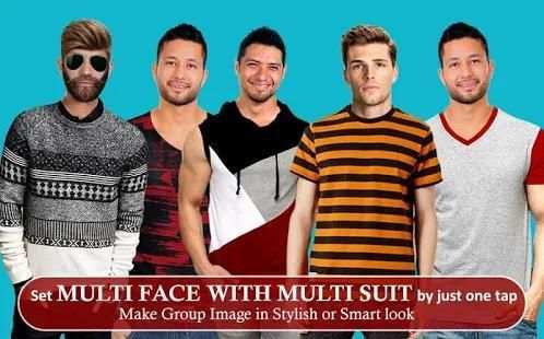 Man Stylish T-Shirt Dual Suit Photo Editor 1 تصوير الشاشة