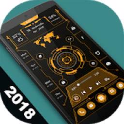 Futuristic Launcher 2018 - Theme High-tech UI