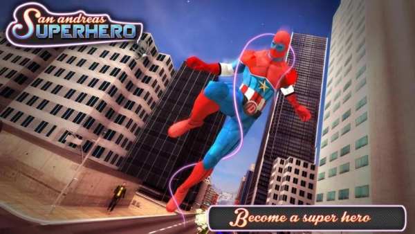 San Andreas Superhero Games : Rope Hero स्क्रीनशॉट 3