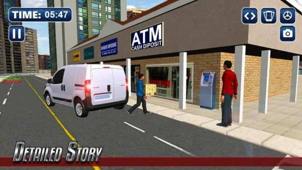 Security Van Simulator : ATM Cash-in-transit 2018 screenshot 2
