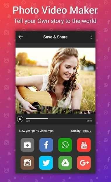 Image to Video Maker with Music–Slideshow Movie screenshot 1