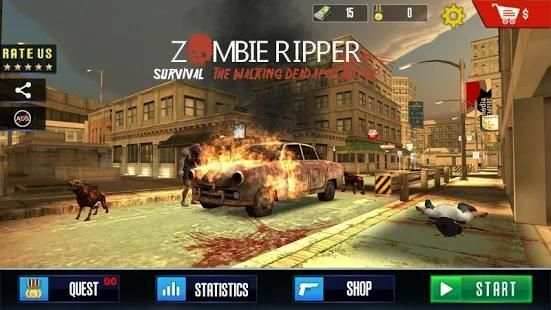 Zombie Ripper Survival - The Walking Dead screenshot 3