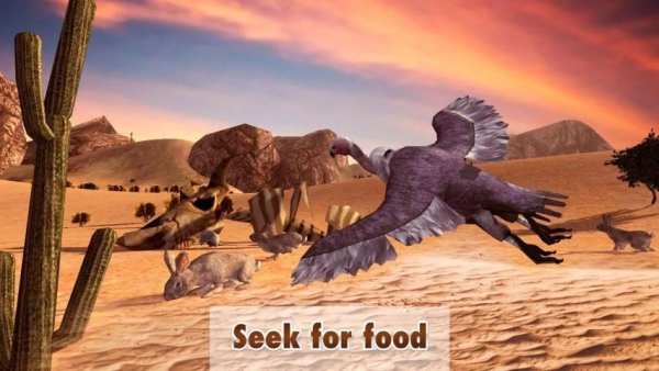 Vulture Simulator 3D - Scavenger Bird Hunting Sim स्क्रीनशॉट 3