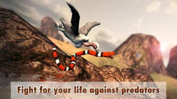 Vulture Simulator 3D - Scavenger Bird Hunting Sim स्क्रीनशॉट 2