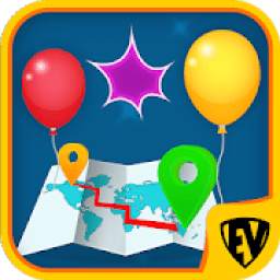 Pop Pop: Balloon Game on Places, Cities, Countries