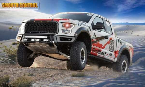 White Desert Offroad Racing Game : Snow Desert स्क्रीनशॉट 1