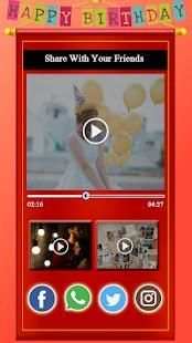 Birthday Photo Video Maker screenshot 1