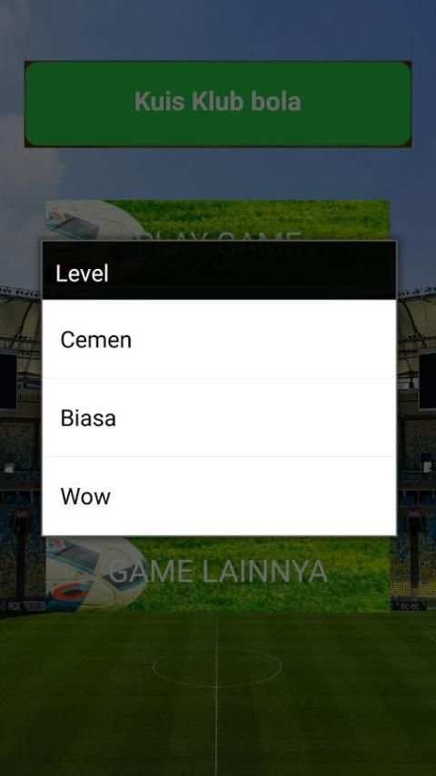 Game kuis Sepak bola indonesia screenshot 2