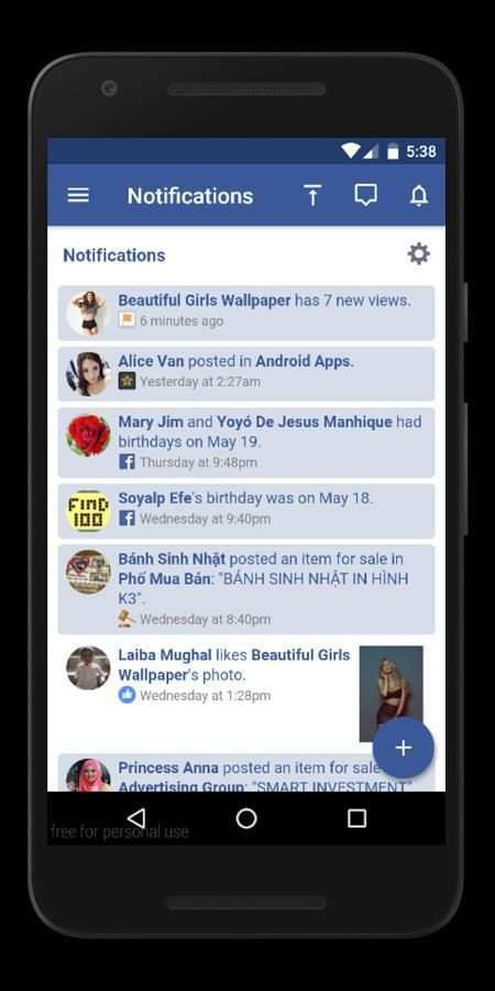 Mini for Facebook Lite скриншот 1