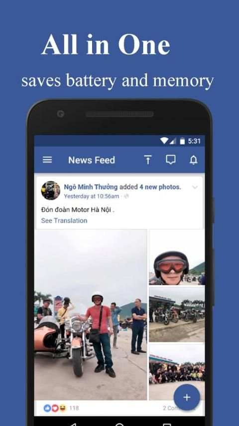Mini for Facebook Lite скриншот 5