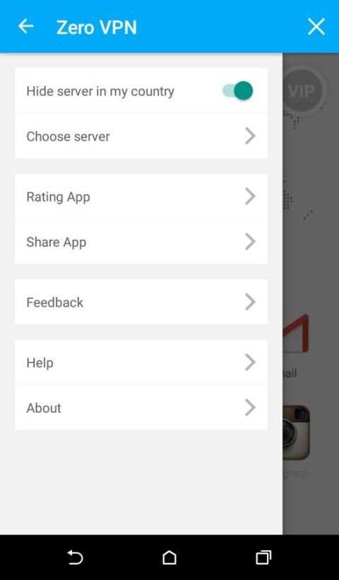 Zero VPN screenshot 1