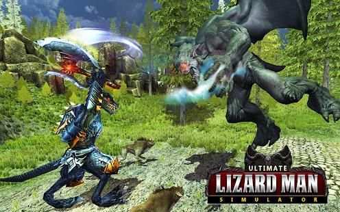 Angry Lizardman Simulator - Animal Fighting Games स्क्रीनशॉट 6